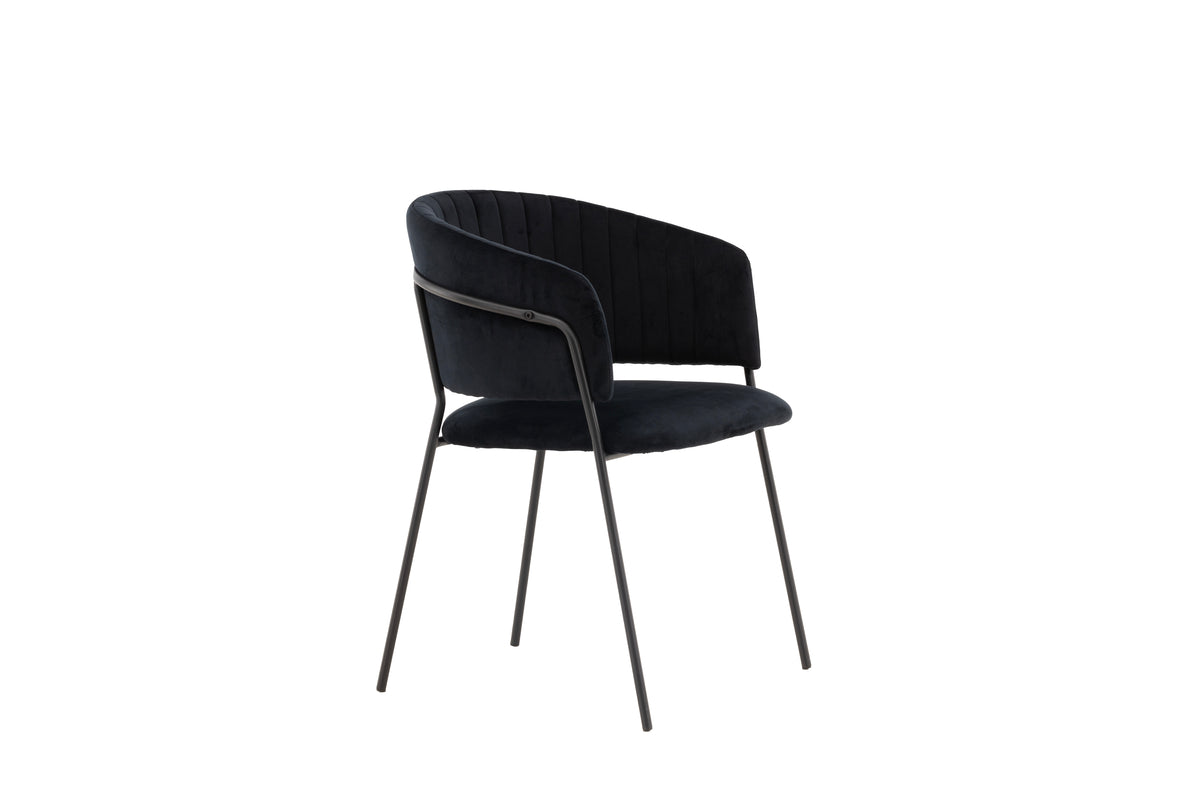 Selma Matstolar 2-pack Svart- Venture home