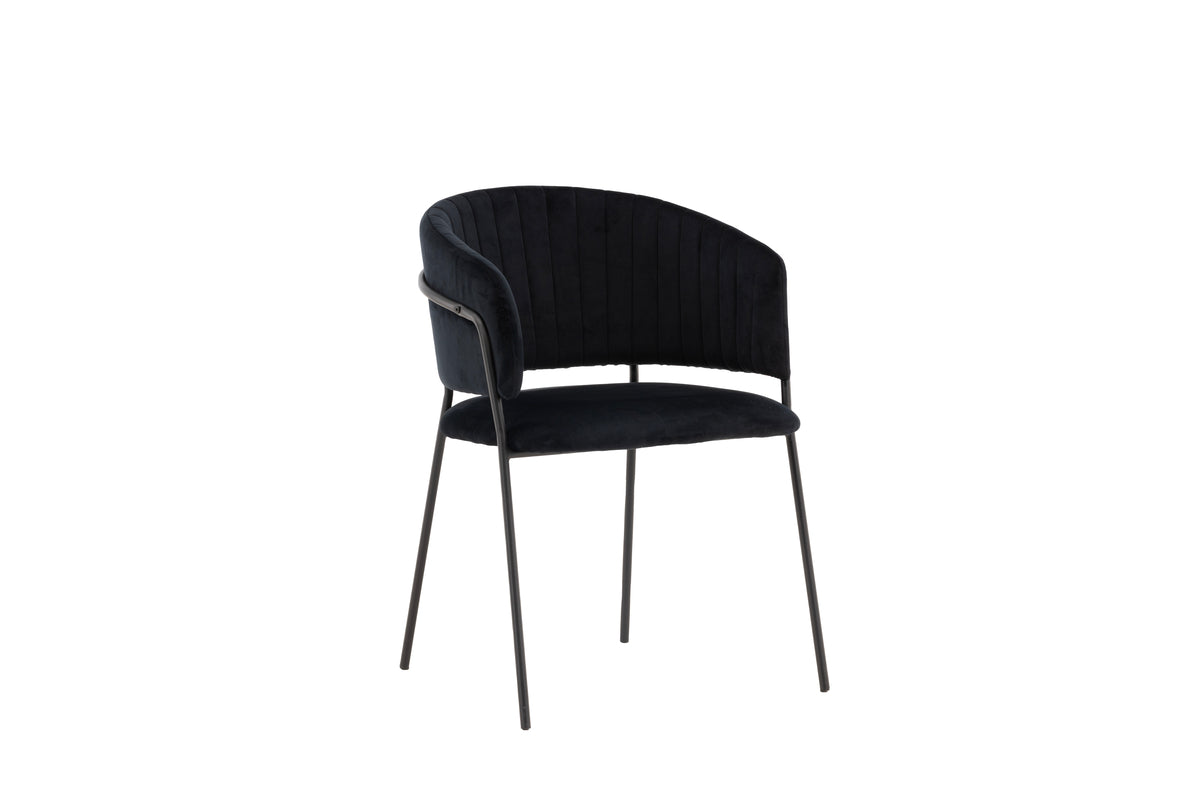 Selma Matstolar 2-pack Svart- Venture home