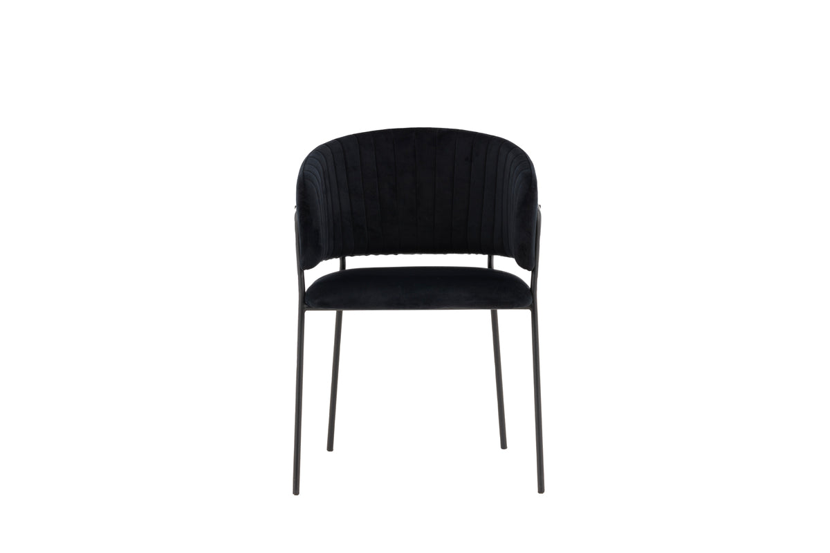 Selma Matstolar 2-pack Svart- Venture home