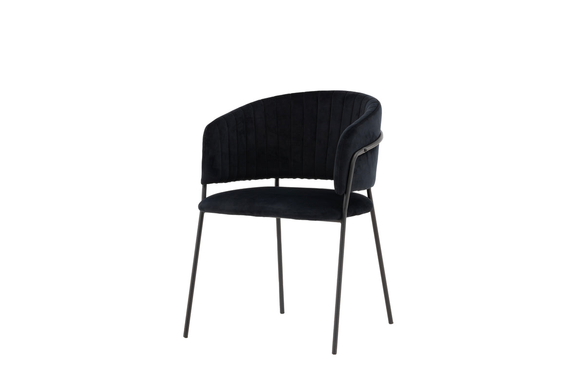 Selma Matstolar 2-pack Svart- Venture home