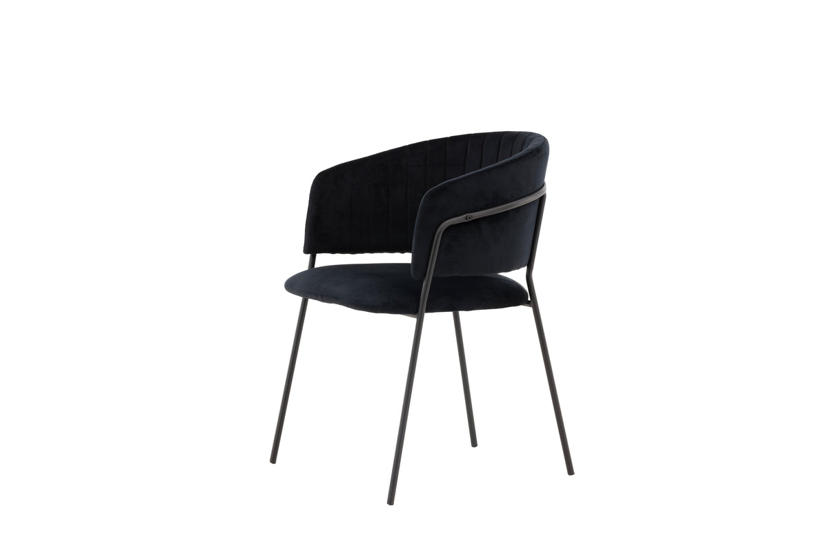 Selma Matstolar 2-pack Svart- Venture home