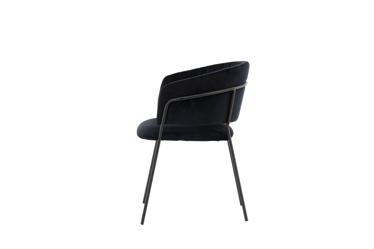 Selma Matstolar 2-pack Svart- Venture home