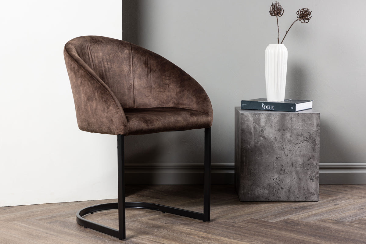 Evening Matstolar 2-pack Mörkbrun- Venture home