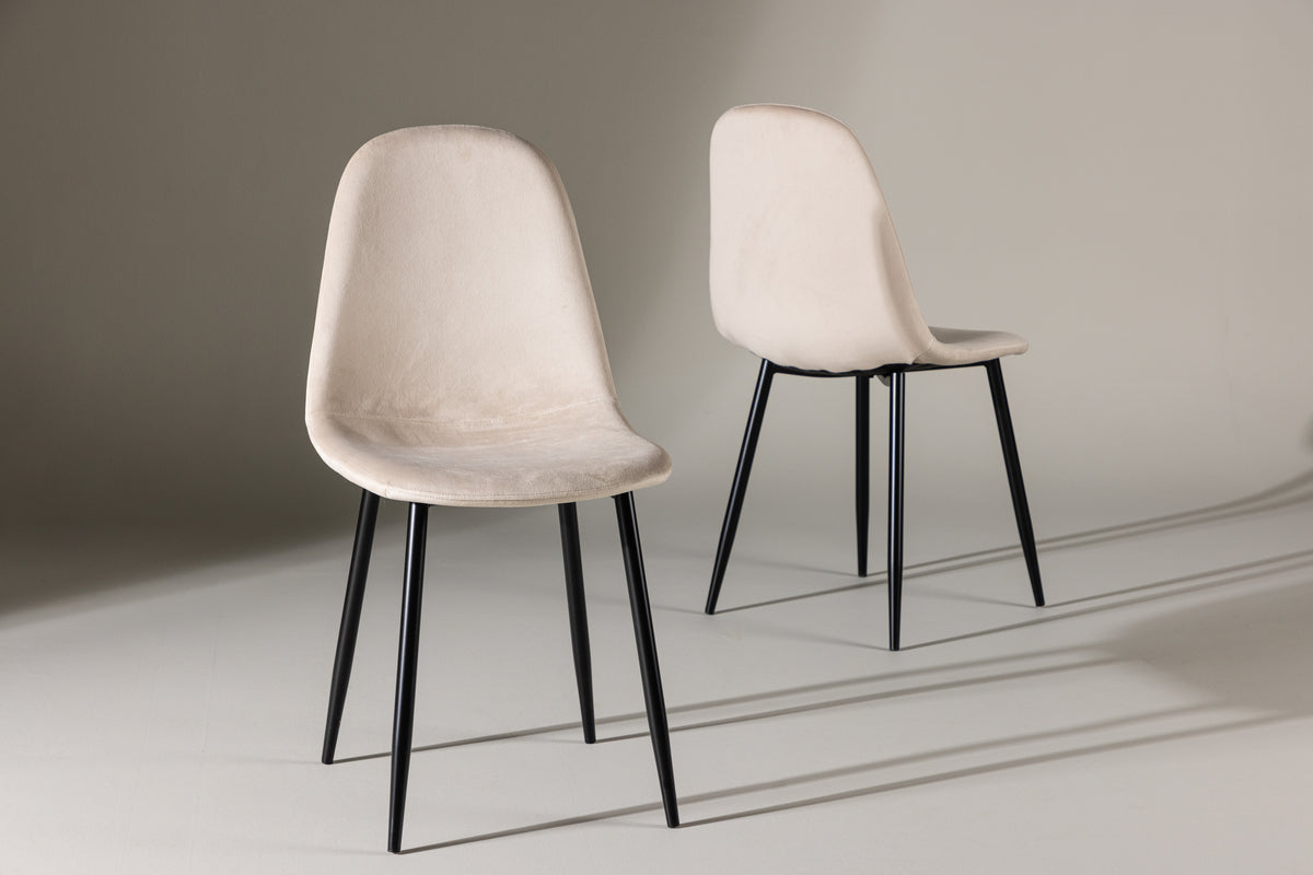 Polar Matstolar 2-pack Beige- Venture home