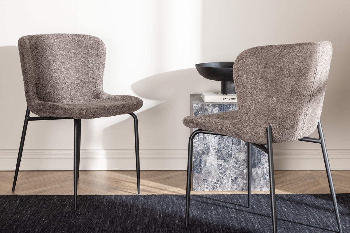 Modesto Matstolar 2-pack Brun