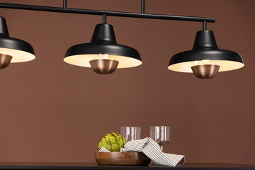 Stöten Taklampa Svart- Venture home