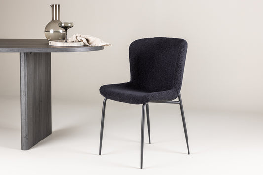 Modesto Matstolar 2-pack Svart
