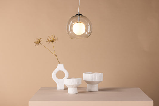 Roche Taklampa Grå- Venture home