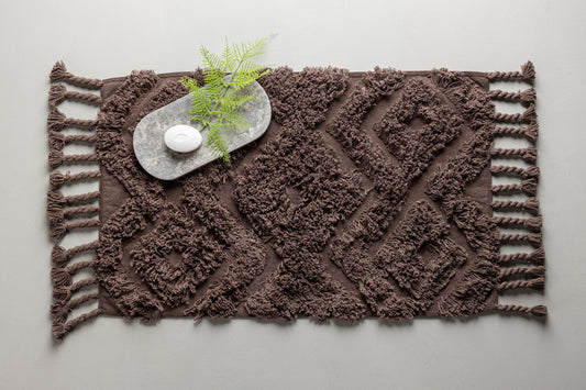 Hilma matta, 80 x 50 cm, Brun - Venture home